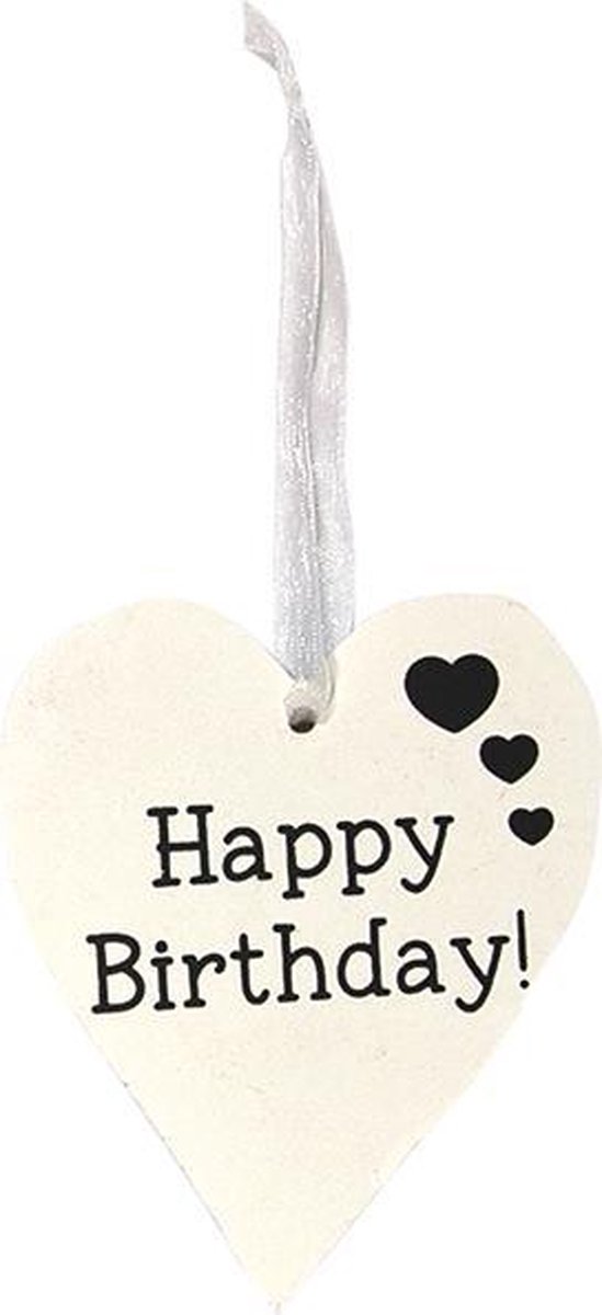Oaktree - Houten hart Happy Birthday