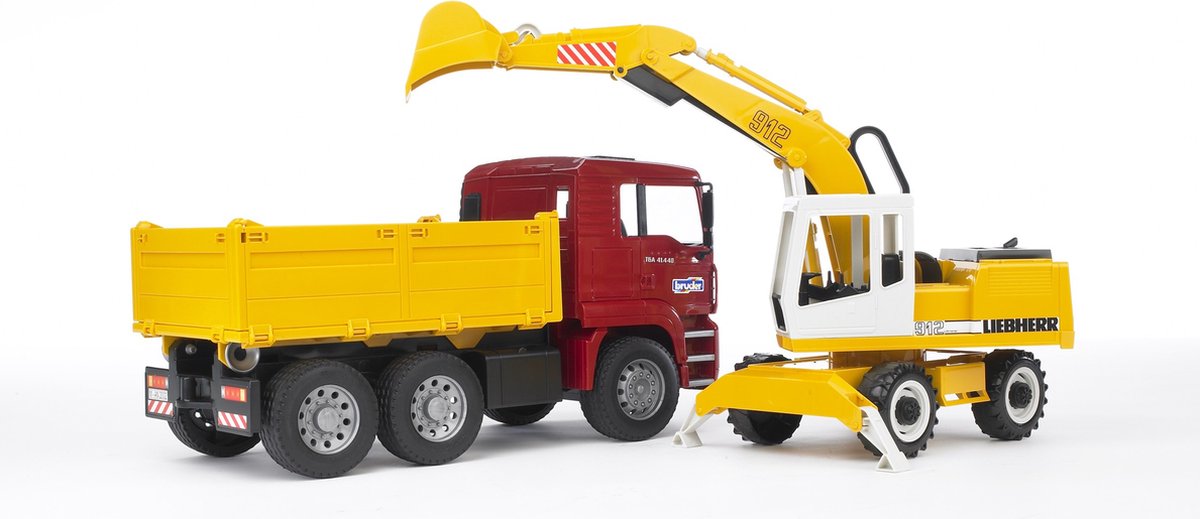 Bruder 2751 MAN vrachtwagen met Liebherr kraan — afbeelding 7