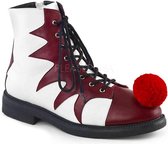 Funtasma Enkellaars -L- IT-100 US 12 Wit/Rood