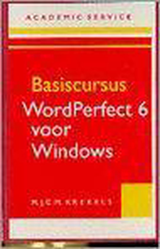 Basiscursus WordPerfect 6 voor Windows - cover