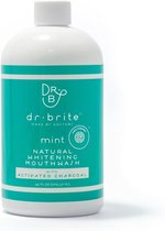 Dr. Brite Mint Natuurlijk Mondwater op basis van kokosolie, aloe vera en vitamine c. Ontgift de mond en creëert een frisse adem.