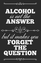 Alcohol Is Not The Answer, But It Makes You Forget The Question