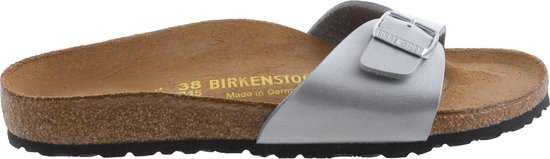 Birkenstock Madrid BF Silber Narrow Dames Slippers - Silver - Maat 37