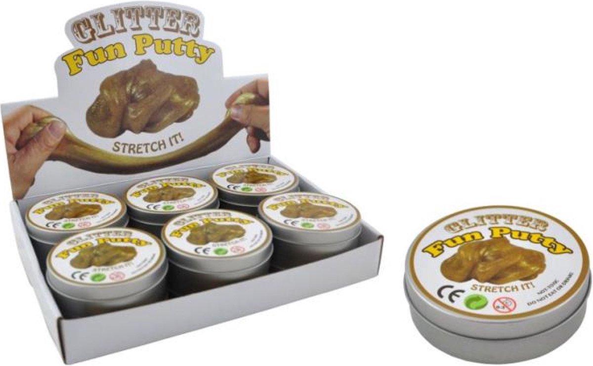Glitter putty - display 12 st.