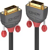 LINDY DVI Aansluitkabel DVI-D 18+1-polige stekker, DVI-D 18+1-polige stekker 15.00 m Zwart 36241 DVI-kabel