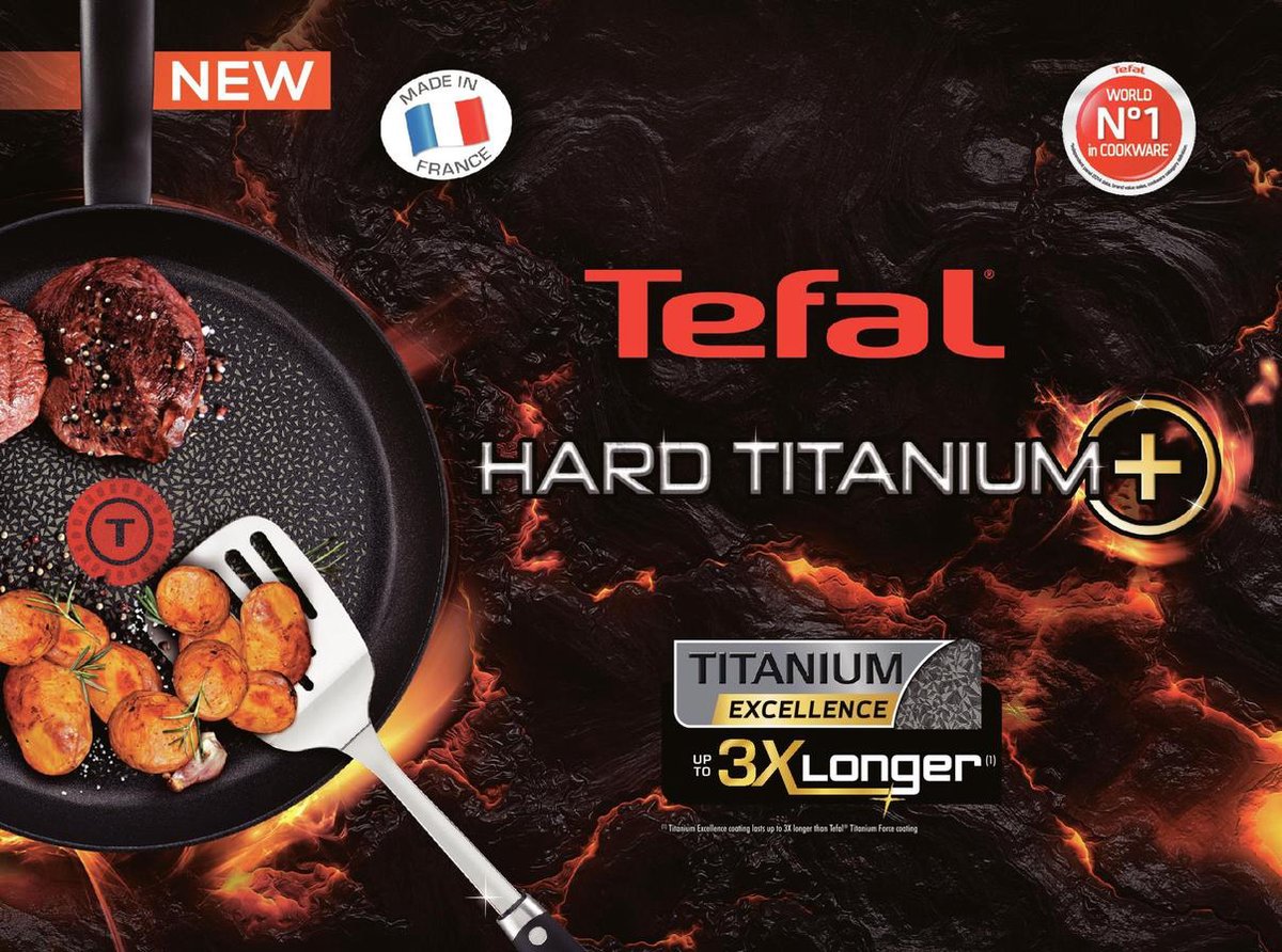 Tefal Hard Titanium+ Wokpan - Ø 28 cm | bol.com