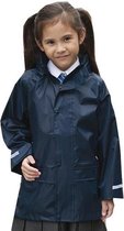 Regenjas winddicht navy blauw voor meisjes - Regenpak - Regenkleding voor kinderen L (134-146)