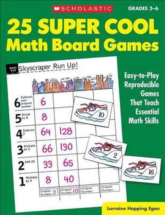 25 Super Cool Math Board Games - cover