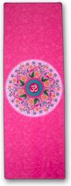 Yoga handdoek  -  174 x 62 cm – mandala pink