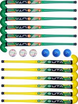 Hockeystick set Guta 12 Sticks + 6 Ballen Jeugd Indoor / Outdoor 34"