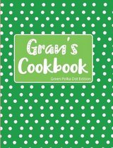 Gran's Cookbook Green Polka Dot Edition