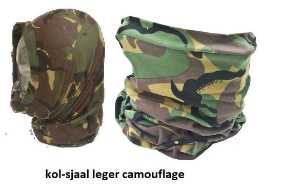 colsjaal - Headover - nek- en hoofdwarmer - Camouflage | bol