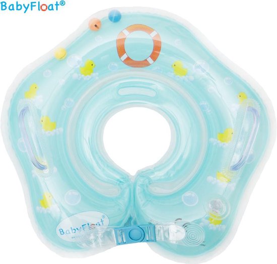 Tegen de wil bladeren In het algemeen BabyFloat® - CE Goedgekeurde Zwemband Baby Nek - Babyswimmer - Blue |  bol.com