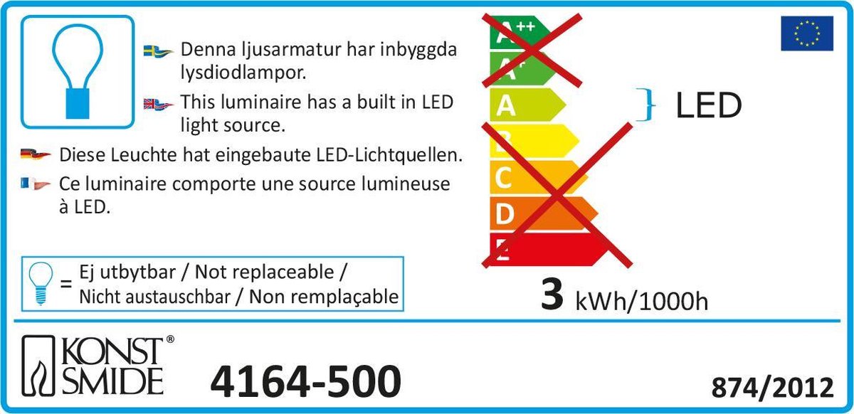 Konstsmide 4164 - Snoerverlichting - 40 lamps LED gekleurde lantaarns