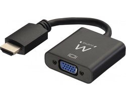 Ewent EW9864 - Videoconverter - HDMI - VGA - zwart
