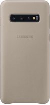 Samsung Leren Backcover Hoesje - Geschikt voor Samsung Galaxy S10 - Grijs