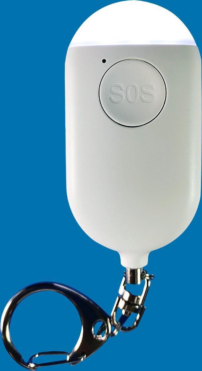 Als beste getest!! -OPLAADBAAR persoonlijk alarm - 130 DB - zelfverdediging - LED lamp - LED noodsig