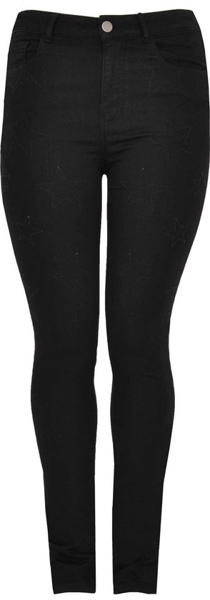 Yoek| Grote maten - dames jeans skinny - zwart | bol.com