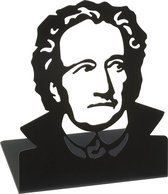 Libri_x boekensteun Goethe staal zwart 2 stuks