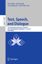 Lecture Notes in Computer Science 11107 - Text, Speech, and Dialogue