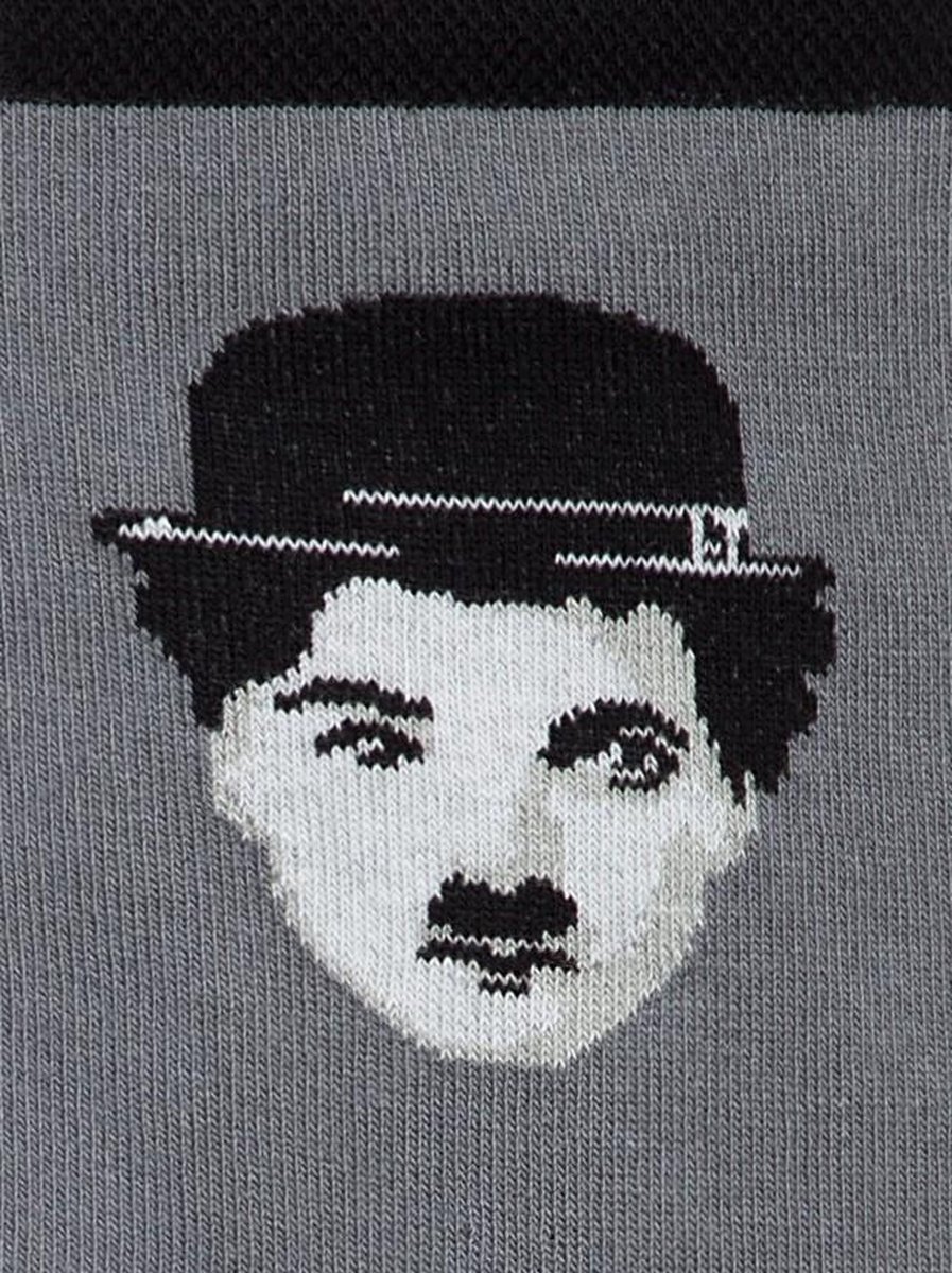 3-PAAR Sokken Charlie Chaplin patroon Heren Maat 42/43