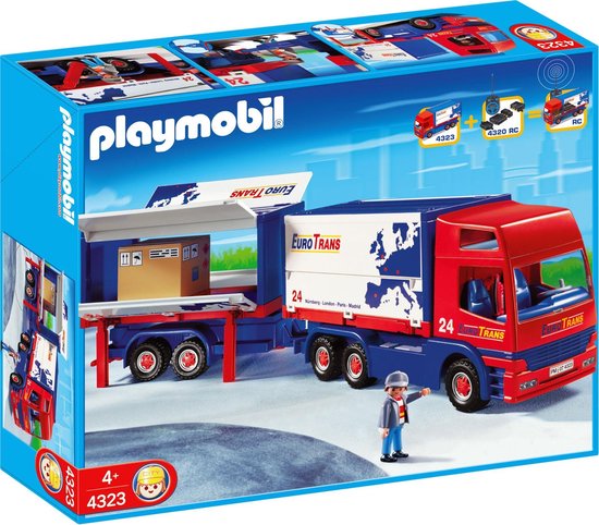 PLAYMOBIL Vrachtwagen met Aanhanger - 4323 | bol.com