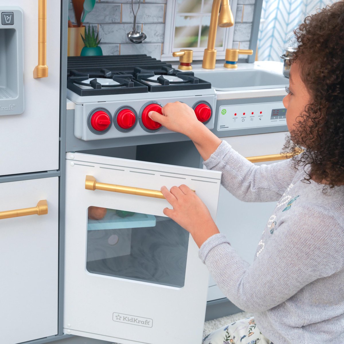 Bol Com Kidkraft Uptown Elite White Houten Speelkeuken Met Ez Kraft Assembly