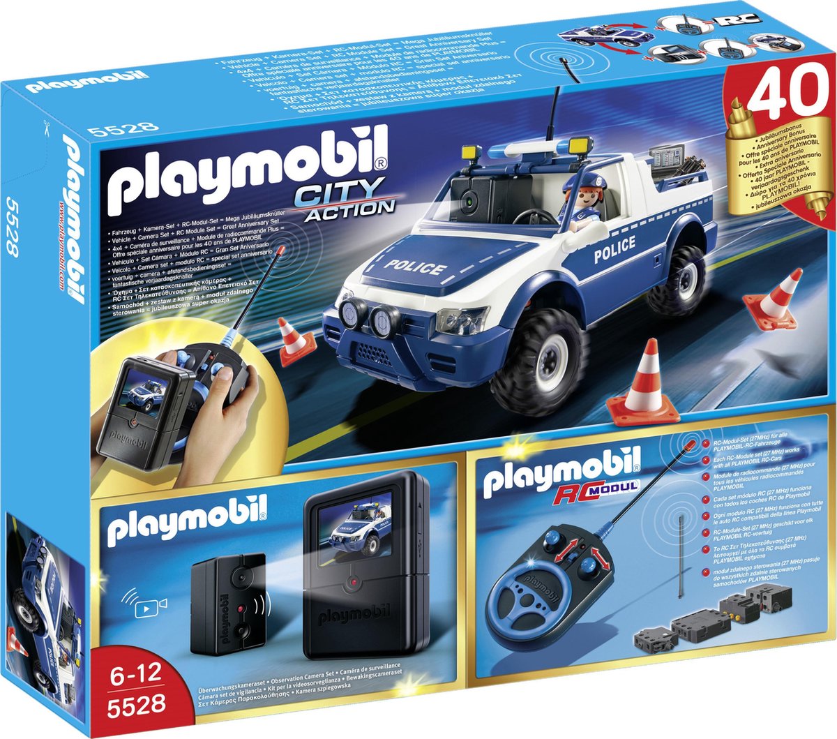 Voiture de police Playmobil RC avec caméra - 5528 | bol.com