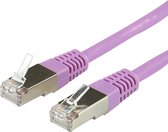 LOGON TCR55SS100V netwerkkabel 10 m Cat5e F/UTP (FTP) Paars