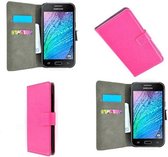 Roze Wallet Bookcase hoesje voor Samsung Galaxy J5 2016