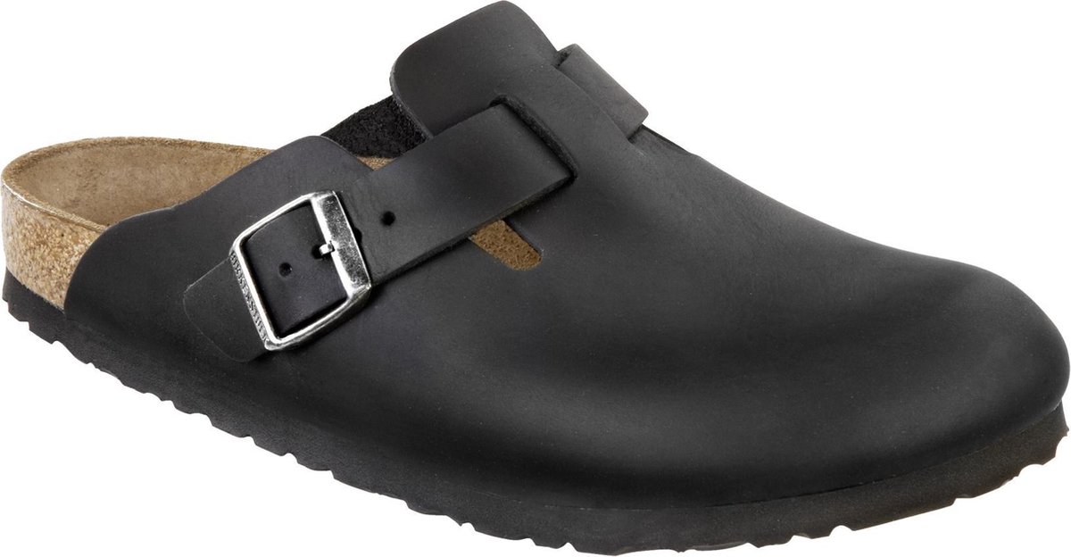 Birkenstock Boston Narrow Heren Clogs Zwart