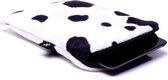 iPad mini hoes Lazy Cow (wit/ zwart)