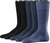 Esprit Solid-Mix 5-Pack duurzaam organisch katoen multipack sokken heren veelkleurig - Maat 40-46