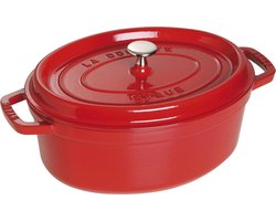 Staub Braadpan Ovaal Cocotte Kers - ø 29 cm / 4.2 liter