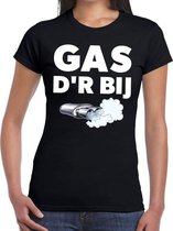 Gas der bij festival t-shirt zwart dames S