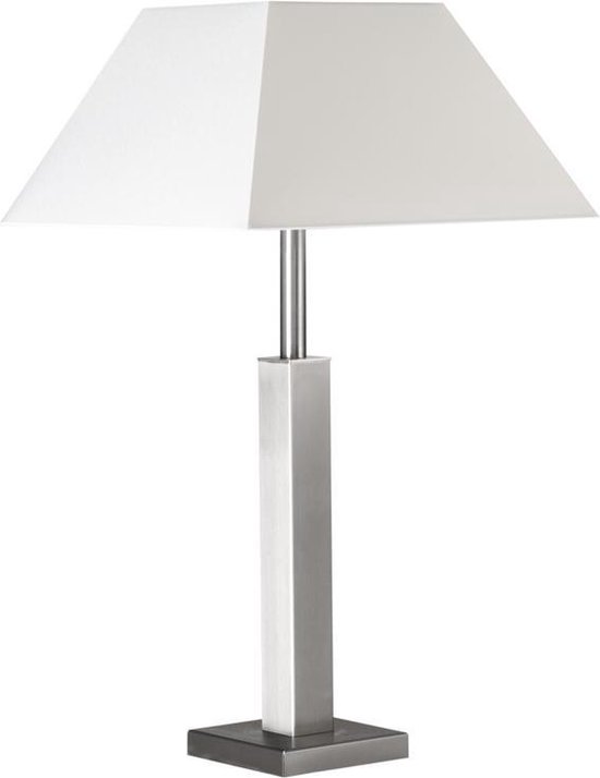 Bony Design tafellamp rvs met witte kap (1005) | bol.com