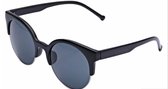 Hidzo Zonnebril Half Frame Zwart - UV 400 - Zwarte Glazen