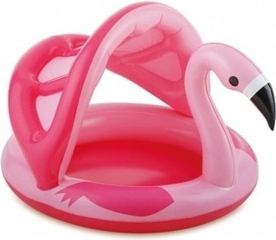 Flamingo zwembad met dakje opblaasbaar 103 baby/kinderen - | bol.com