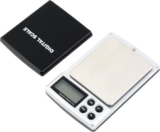 afdrijven Baan Gewoon doen Mini Pocket Keukenweegschaal - Op Batterij - 0.1 Tot 500 Gram Nauwkeurig |  bol.com