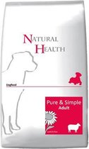 Natural Health Droogvoer Hondenvoeding Natural Health Dog Lamb & Rice Adult single proteïn - premium