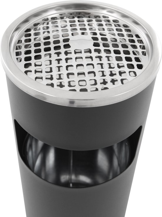 Poubelle ronde 13 litres noir mat