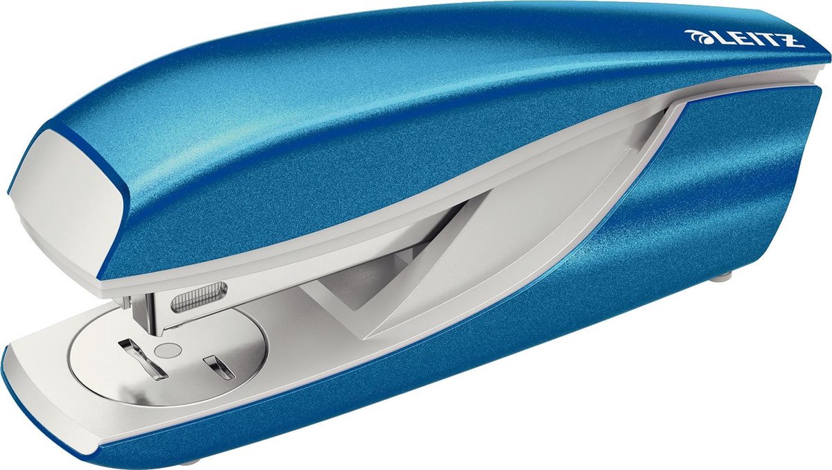 Leitz WOW Nietmachine - Nietapaciteit Van 30 Vel - Inclusief Nietjes - Ideaal Voor Thuiskantoor - Blauw