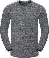 Odlo Midlayer Millennium Yakwarm Heren Sporttop - Odlo Silver Grey Melange - Maat XL