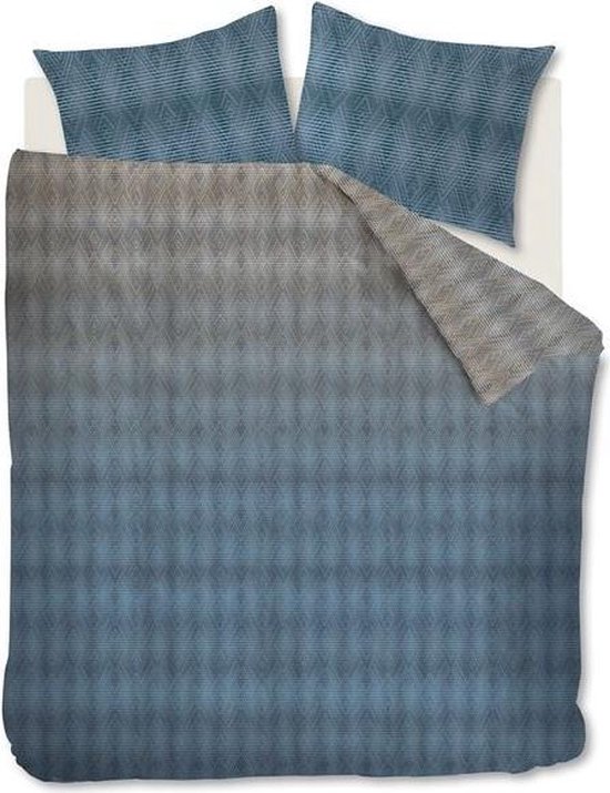 Beddinghouse Calton Dekbedovertrek - Lits-jumeaux - 240x200/220 cm - Blue Grey