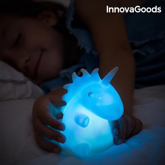 Glowy Multicolour LED eenhoorn Lamp - Kinder Lampje - Verschillende Kleuren