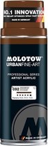 Molotow Urban Fine Art Acryl Spray: Hazelnoot Bruin - 400ml spuitbus voor canvas, plastic, metaal, hout etc.