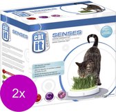 Catit Senses Grass Garden Kit - Kattenspeelgoed - 2 x per stuk