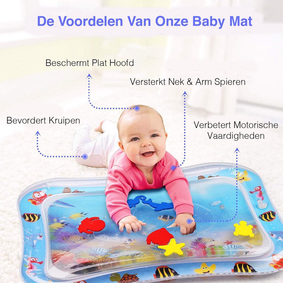Baby Opblaasbare Waterspeelmat | Baby Speelkleed | Baby Training | Baby  Speelgoed |... | bol.com