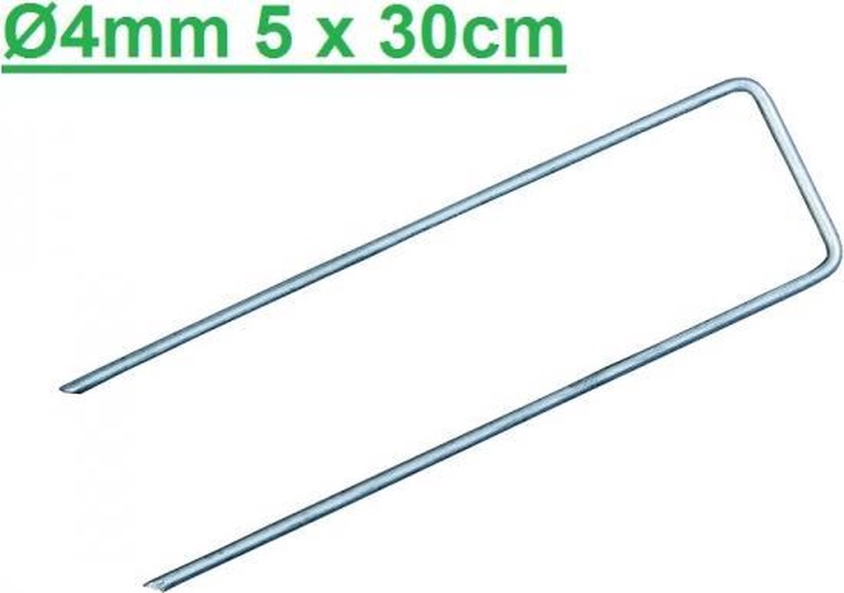 500 stuks Gronddoekpen(nen), kunstgraspen(nen), worteldoekpen(nen) Ø4mm - 5 cm breed en 30 cm lang