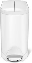 Simplehuman  Butterfly Prullenbak - 10 l - Wit